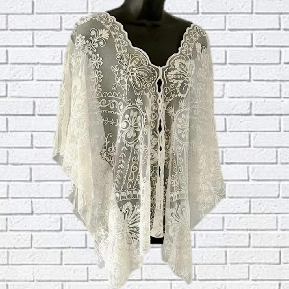 4 Love and Liberty by Johnny Was |  Lace Cover Up Blouse